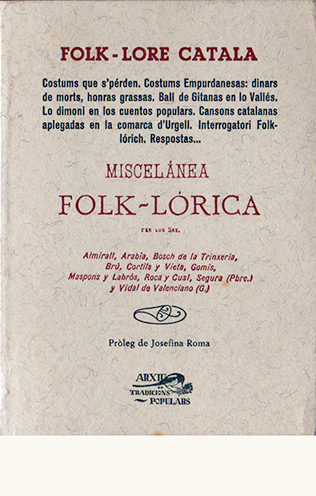 portada de Miscelánea Folk-lórica